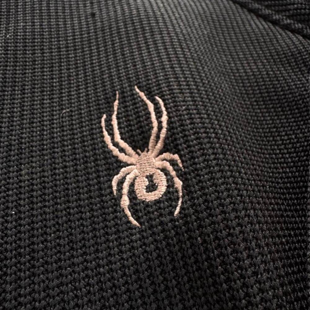 Spyder Black Quarter Zip Sweater Knit Sweatshirt - Picture 2 of 4